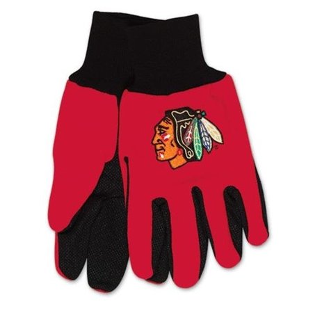 MCARTHUR TOWELS & SPORTS Chicago Blackhawks Two Tone Gloves - Adult 9960693644